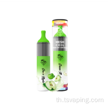 การควบคุมการไหลเวียนของอากาศ 4500 พัฟ tugboat evo disposerive vape